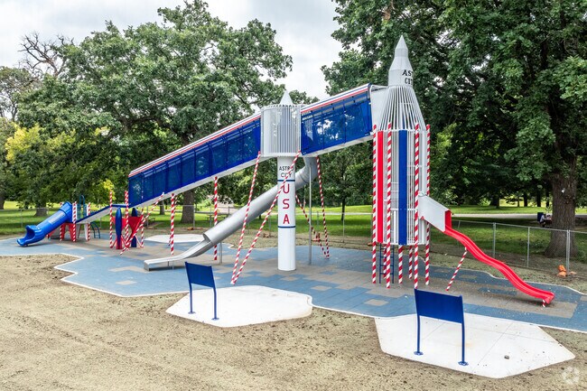 The historic Rocket Slide was recently renovated to be better and safer.