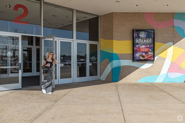 Just east of Waubonsee, the Fox Valley Mall, features over 45 speciality stores.