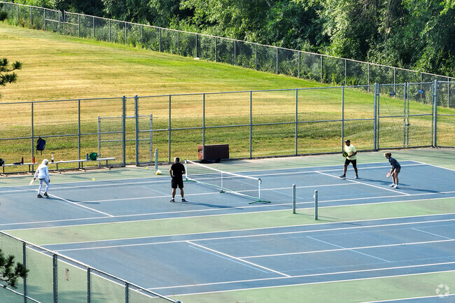 Students have access to a number of activities, such as tennis, at Monticello Middle School.
