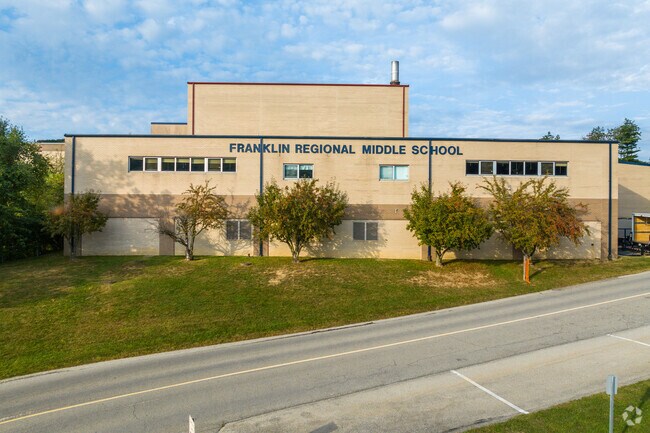 Franklin Regional Middle School shares a property with the high school.