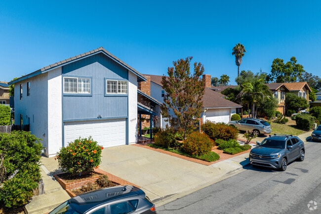 Two-story homes line the streets of Clairemont Mesa East.