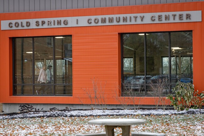 Cold Spring Community Center features a track for indoor exercise.