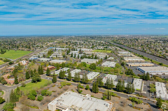 Brookside is split between mobile home communities and office spaces.