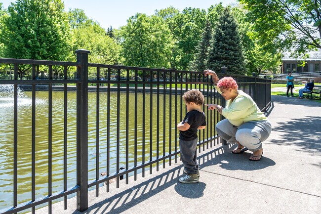 Kids will love looking at the turtles swim at Indian Boundary Park in West Rogers Park.
