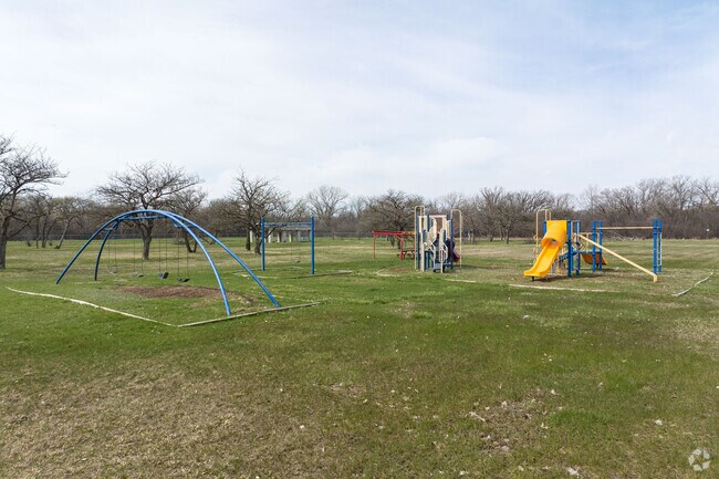 Green Space and Playground at Briggs & Ellis Park Which is Part of the Harvey Park District