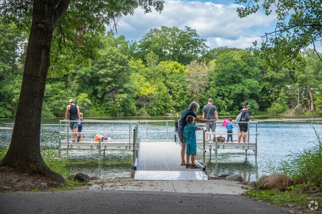 Lions Park fishing pier is a popular spot with residents in Inver Grove Heights.