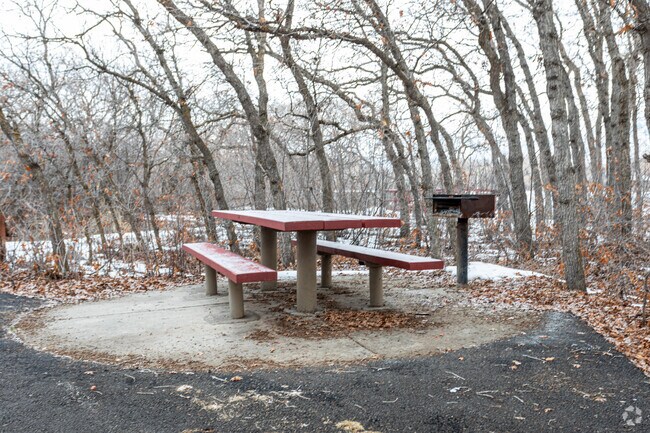 Highland Glen Park in Highland offers picnic tables and a grill for visitors to use.