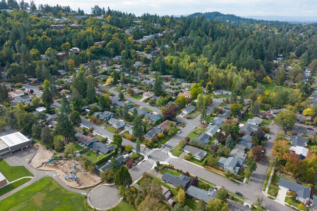 Homes rise along the hillsides in Hallinan.