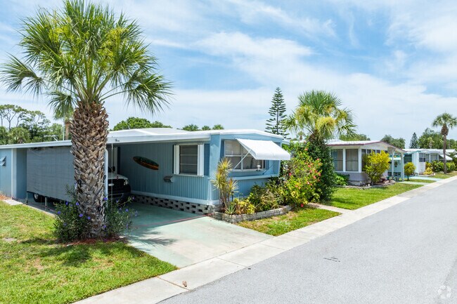 East Bay Oaks is a 55+ retirement mobile home community on the western side of Village Green.