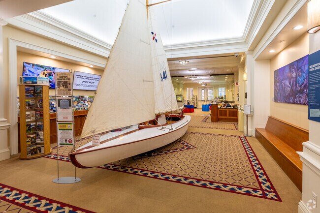 The welcoming interior of the Hampton History Museum has plenty for the eyes to plug into.