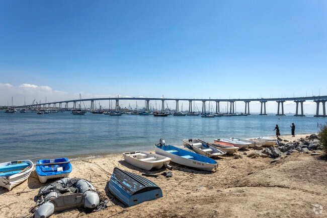 Enjoy sweeping views of the Coronado Bridge from Coronado Tidelands Park.