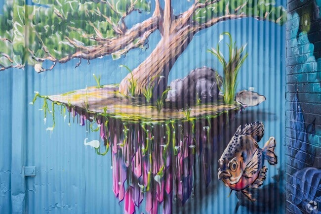 Rensselaer has beautiful murals throughout the downtown area.