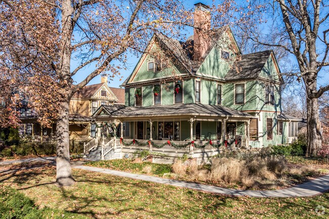 Victorian homes line the streets in the historic areas of Topeka.