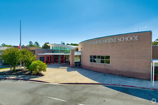 School spirit is evident throughout the Maumelle Middle School campus.