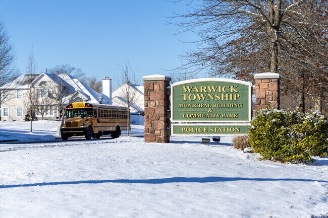 Warwick Community Park is right across the street from many new homes.