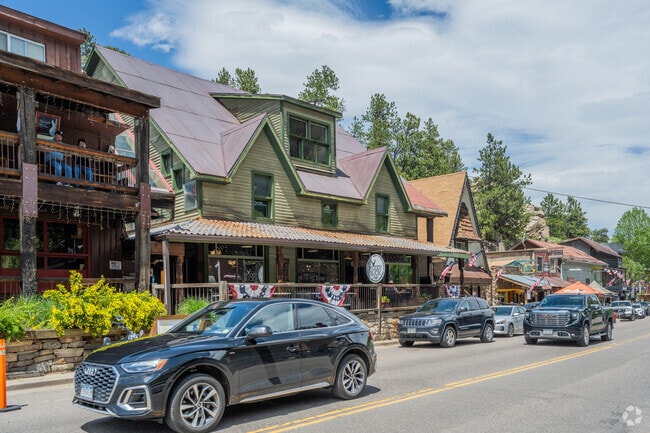 Downtown Evergreen is a historic area, not far from North Turkey Creek, and has retail and dining options.