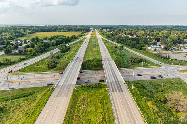 McAuliffe Park’s convenience is enhanced by its proximity to I-43.
