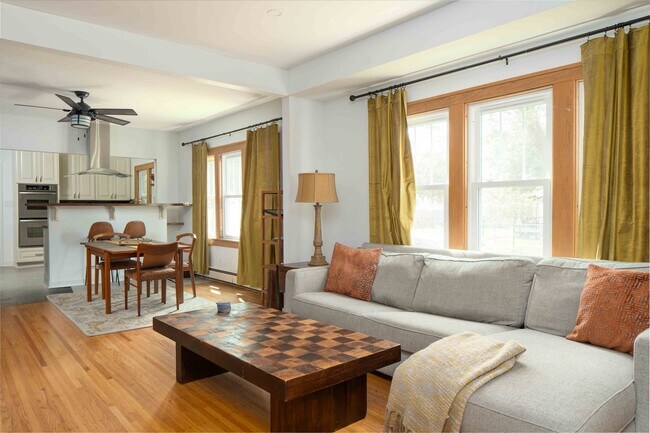 living room, TONS of windows