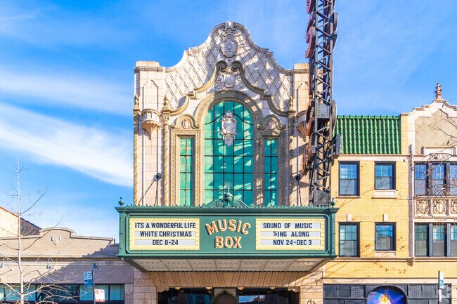 Southport Corridor is home to the Music Box Theatre.