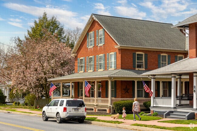 Many of the homes on River Street and High Street show the history of the small town.