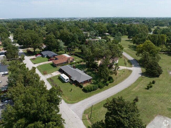 Homes in Clarland Acres all have large lots.