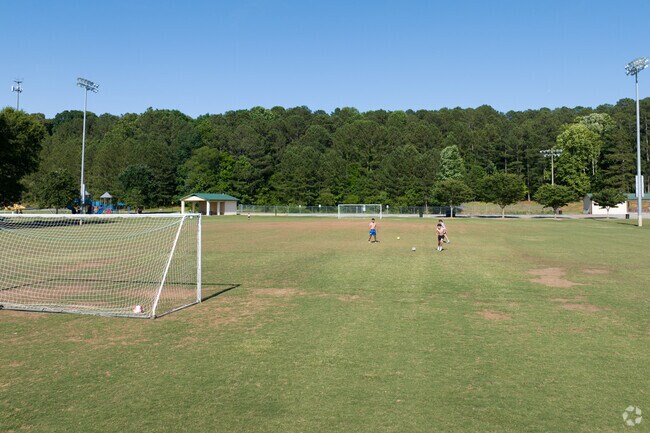Play a match on one of the many soccer fields at Noonday Creek Park in Sandy Plains.