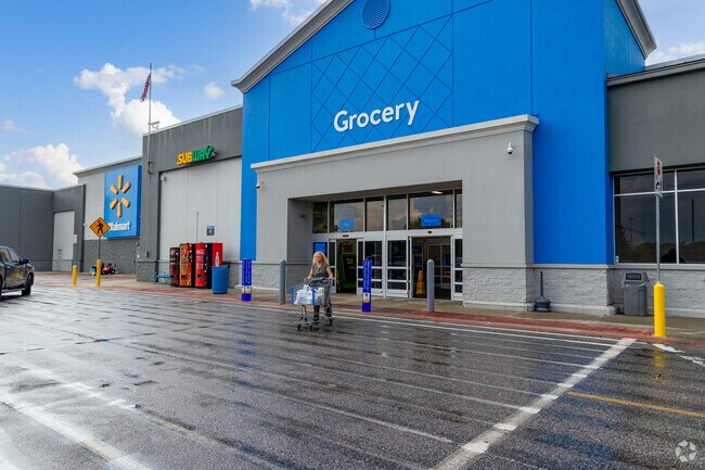 Monroeville residents visit Walmart for groceries and quick meals, with a Subway restaurant located just inside the entrance.