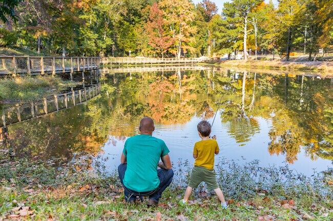 What better way to spend time with your son than fishing in Bridlewood.
