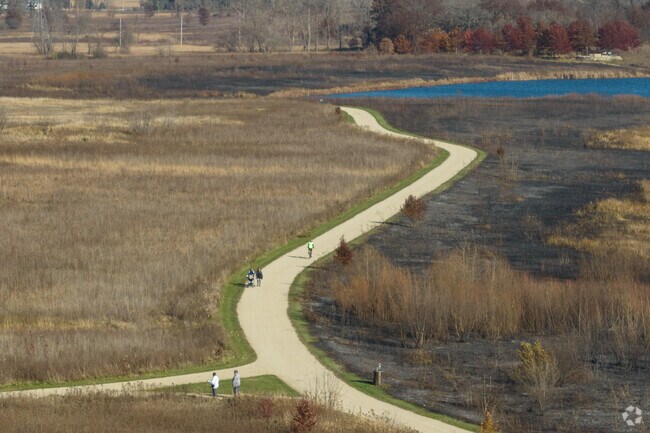 Third Lake offers a beautiful forest preserve for bike rides or walking.