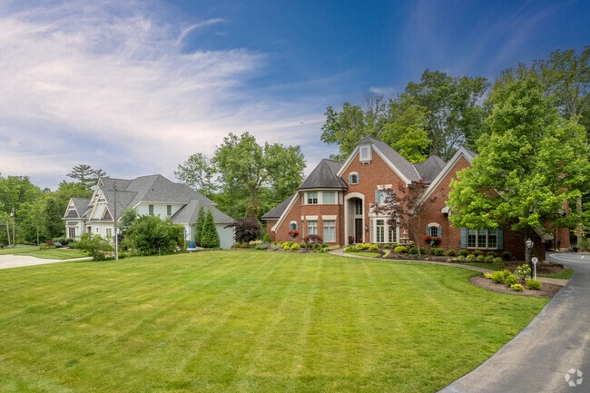 Homes in The Village of Indian Hill show a variety of architectural styles in the neighborhood.