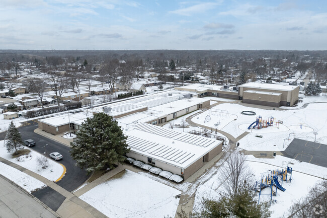 Spring Hills Elementary School sits on a large campus in the heart of Roselle.