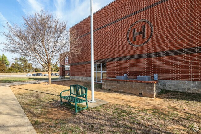 Many students are proud to call Harrah Middle School home.