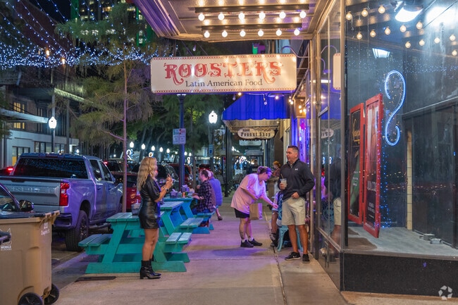South of Creola in Mobile, restaurants, bars and entertainment venues operate downtown.