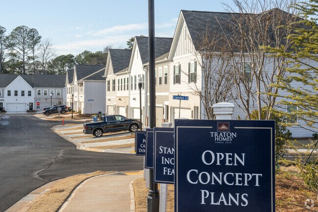 You'll find newly build townhomes by Tranton Homes on the rise in Kennesaw at East Park.