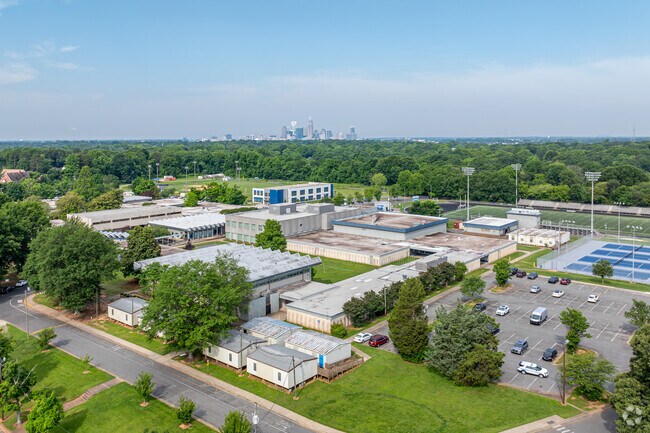 Garinger High School in Eastland-Wilora Lake, is just a short distance to Uptown Charlotte.