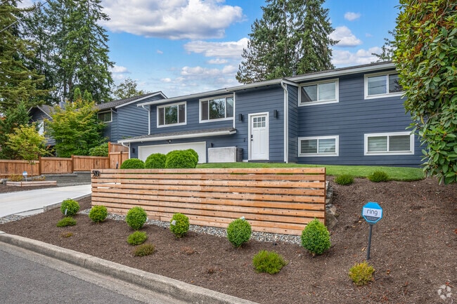 Split-level homes with colonial details appear throughout Wilburton.