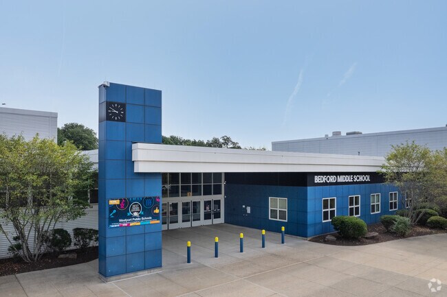 Compo students continue their education at Bedford Middle School, rated A by Niche.