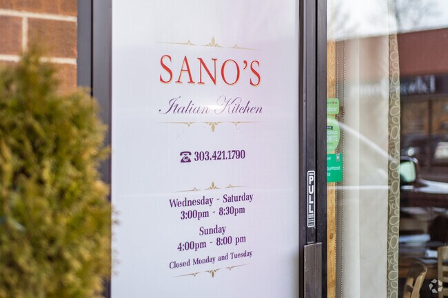 Sano's is a popular spot for Italian cuisine in Trailside.
