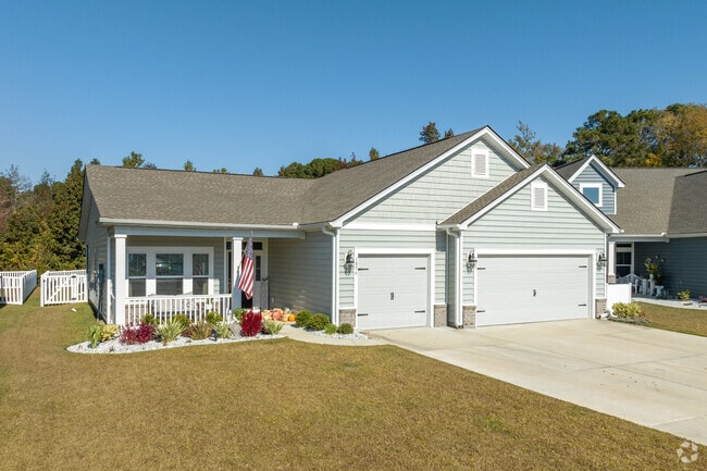 Some larger single story homes are seen in Forestbrook.