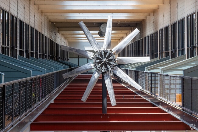 Drayton Mill has many relics from the old textile days including this fan blade.