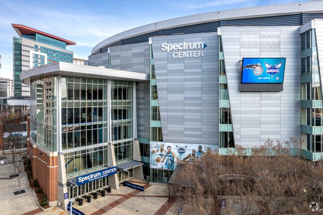 The Spectrum Center is home to the Charlotte Hornets.