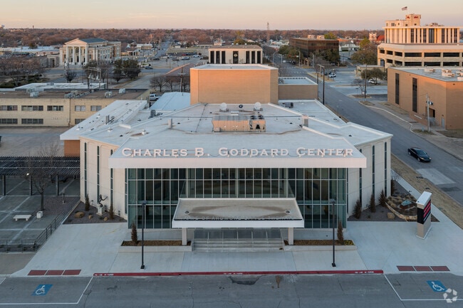 Multimedia art exhibits are showcased at the Charles B. Goddard Center in Ardmore.