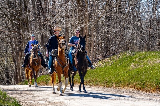There are 11 miles of trail open to horseback riding at the Highland 
State Recreation Area.