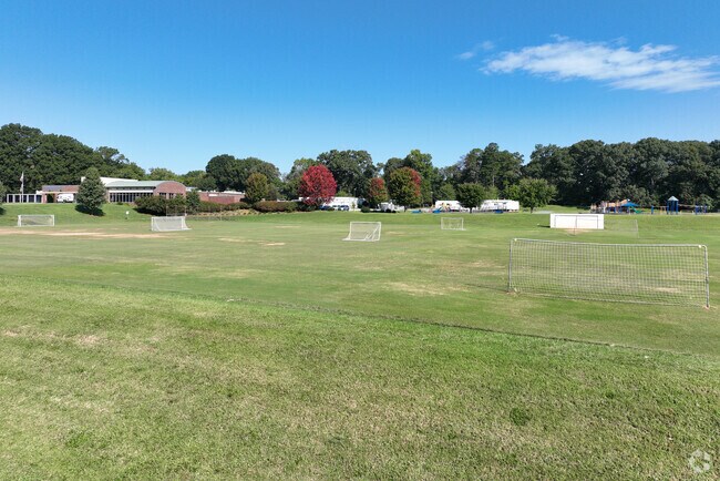 The soccer fields at Sherwood Forest Elementary