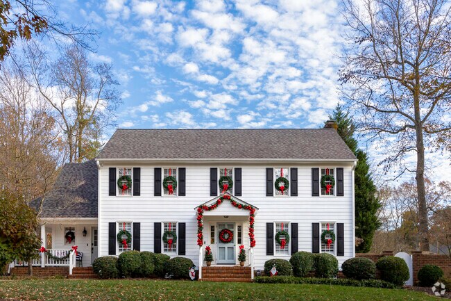 Beautiful single family homes are located all throughout this neighborhood in Tuckahoe Village.