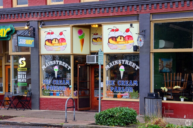 You can cool down on a hot summer day at Main Street Ice Cream Parlor in Monmouth.