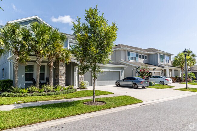 Bexley contains single-family homes and townhouses constructed by national builders.