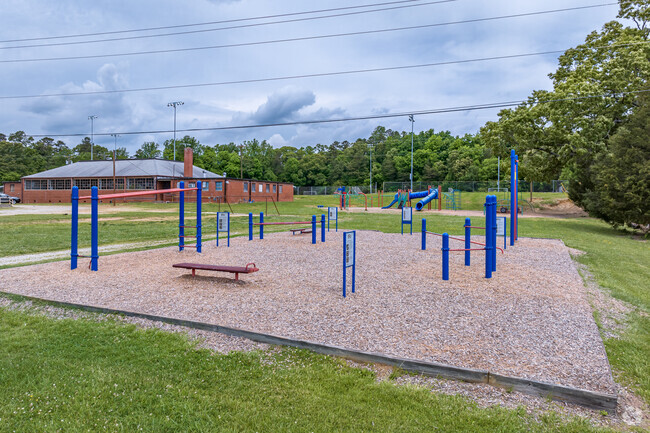Jamestown Elementary has a separate Fitness playground