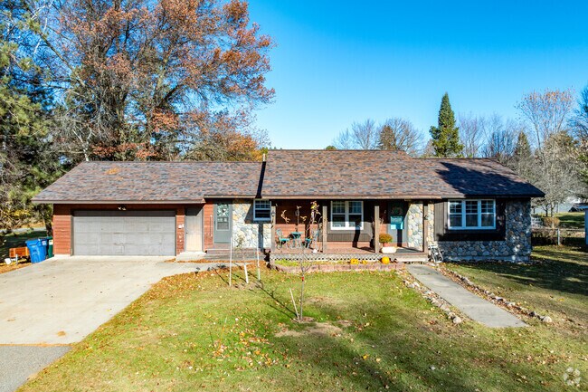 Porched ranch-style homes add character to Rothschild streets.