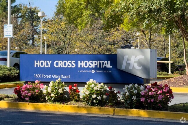 Holy Cross Hospital serves to keep Forest Estates' residents healthy.